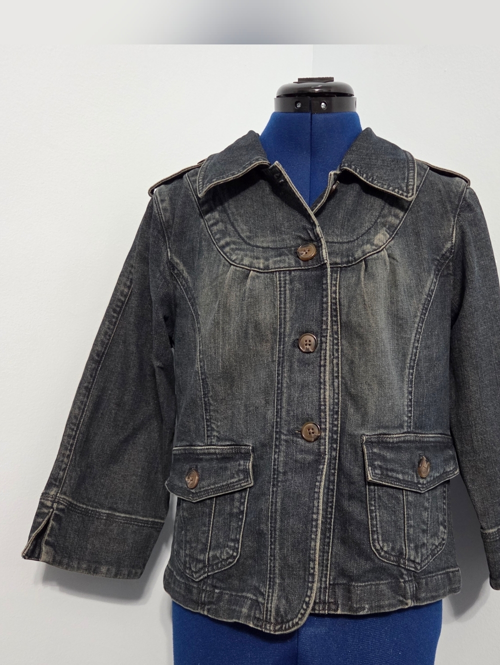 Y2K Style Denim Jacket Size S